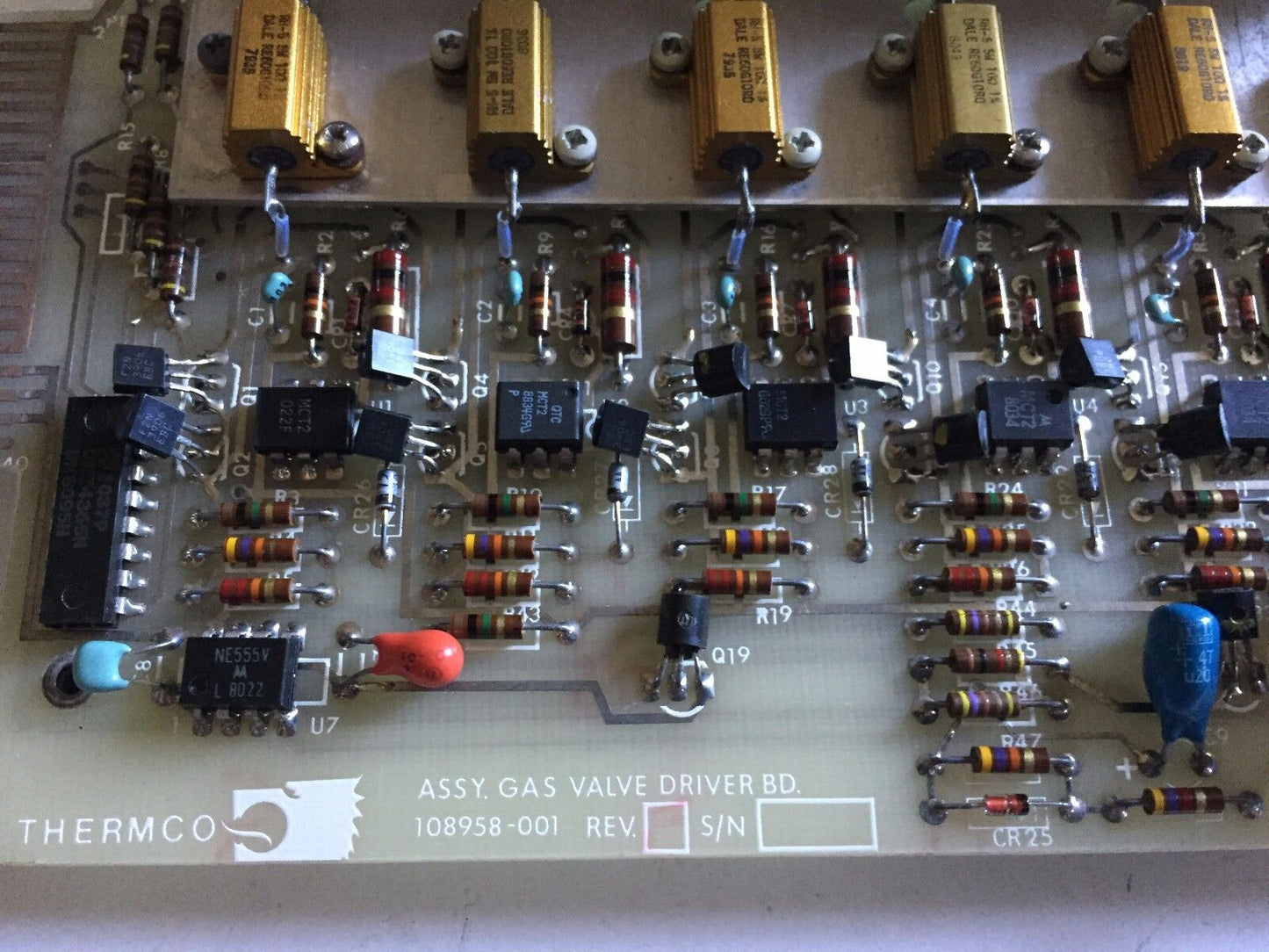 Thermco 108958-001 Pc Driver Board For Assy. Gas Valve Driver Bd,Eg,Cv