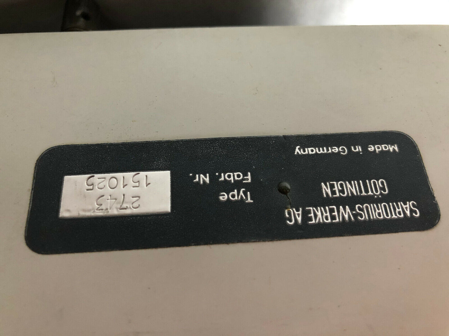 Sartorius 2743 Balance Lab Scale,151025,Sartorius-Werke Ag,72 60 090-8,2743,Aq