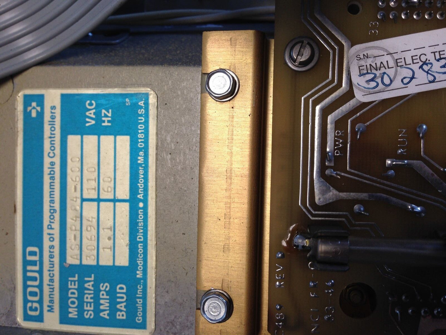 Gould As-P484-600 Power Supply S484 Modicon 484 Controller Plc,Dh