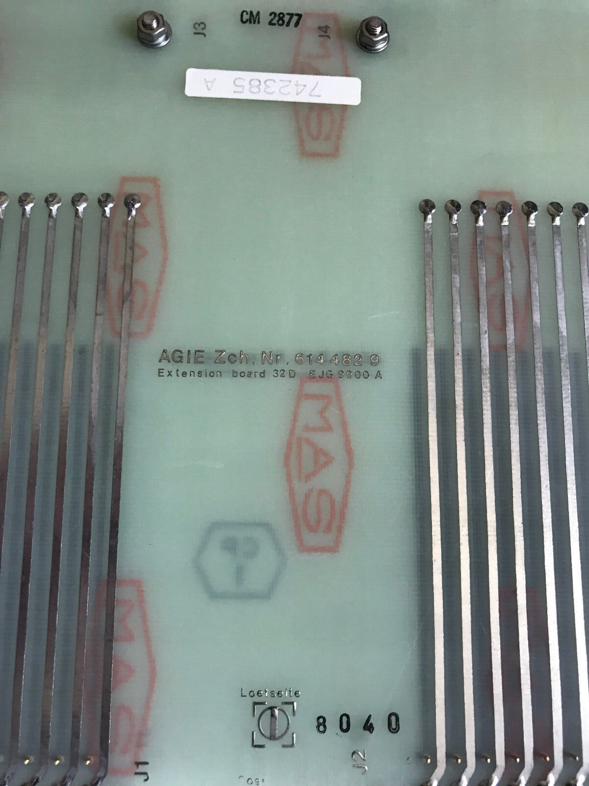 New Agie Zch Nr. 614482.9 Extension Board Ejg 9900A Agie Zch 6144829 742385A,Sh