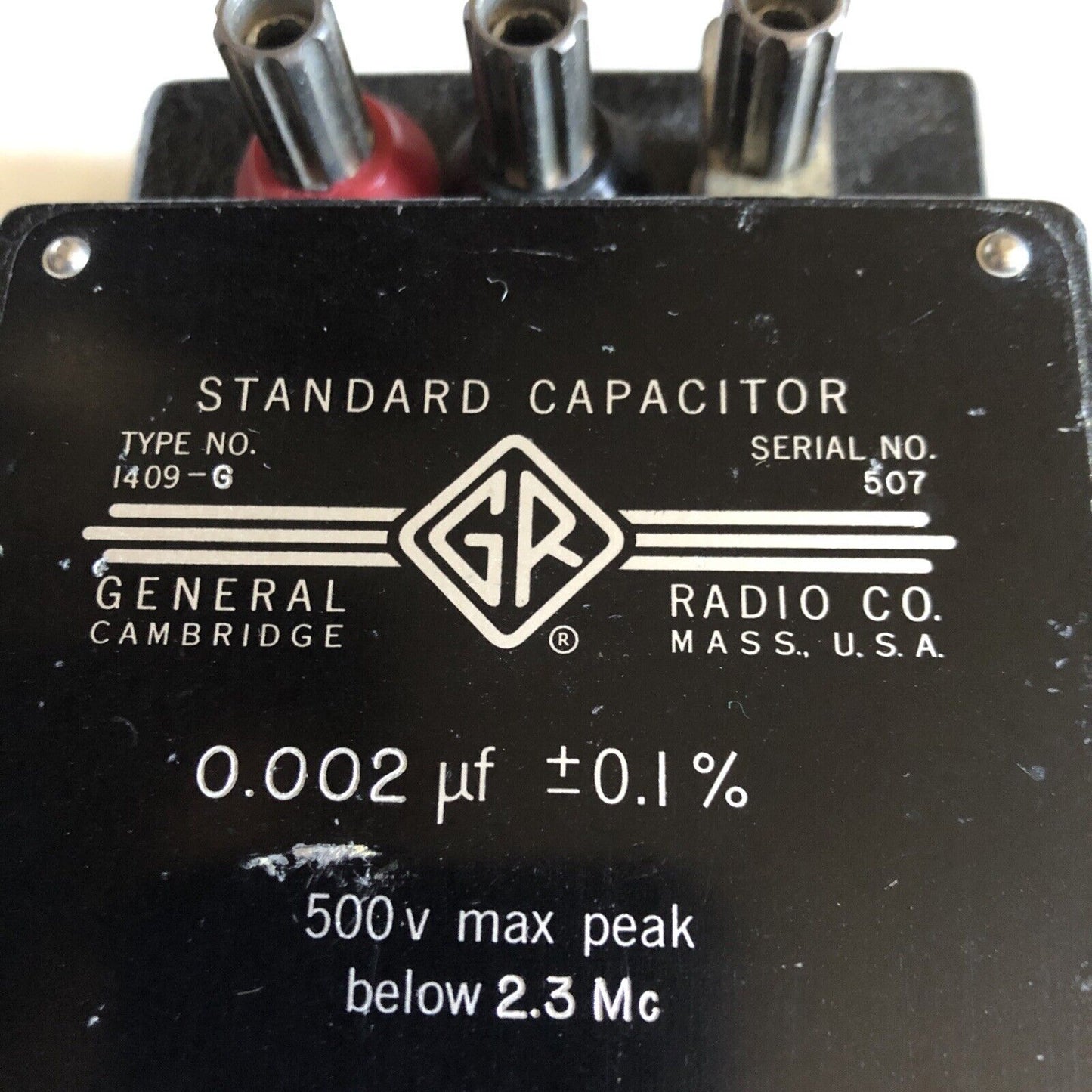 Genrad 1409-G General Radio Standard Capacitor 0.002   0.1%,Genrad I409-G,Su