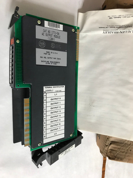 New A-B 1771-Oa,Allen-Bradley 1771-Oa Ac Output Module (120V) 1771-0A,Sh