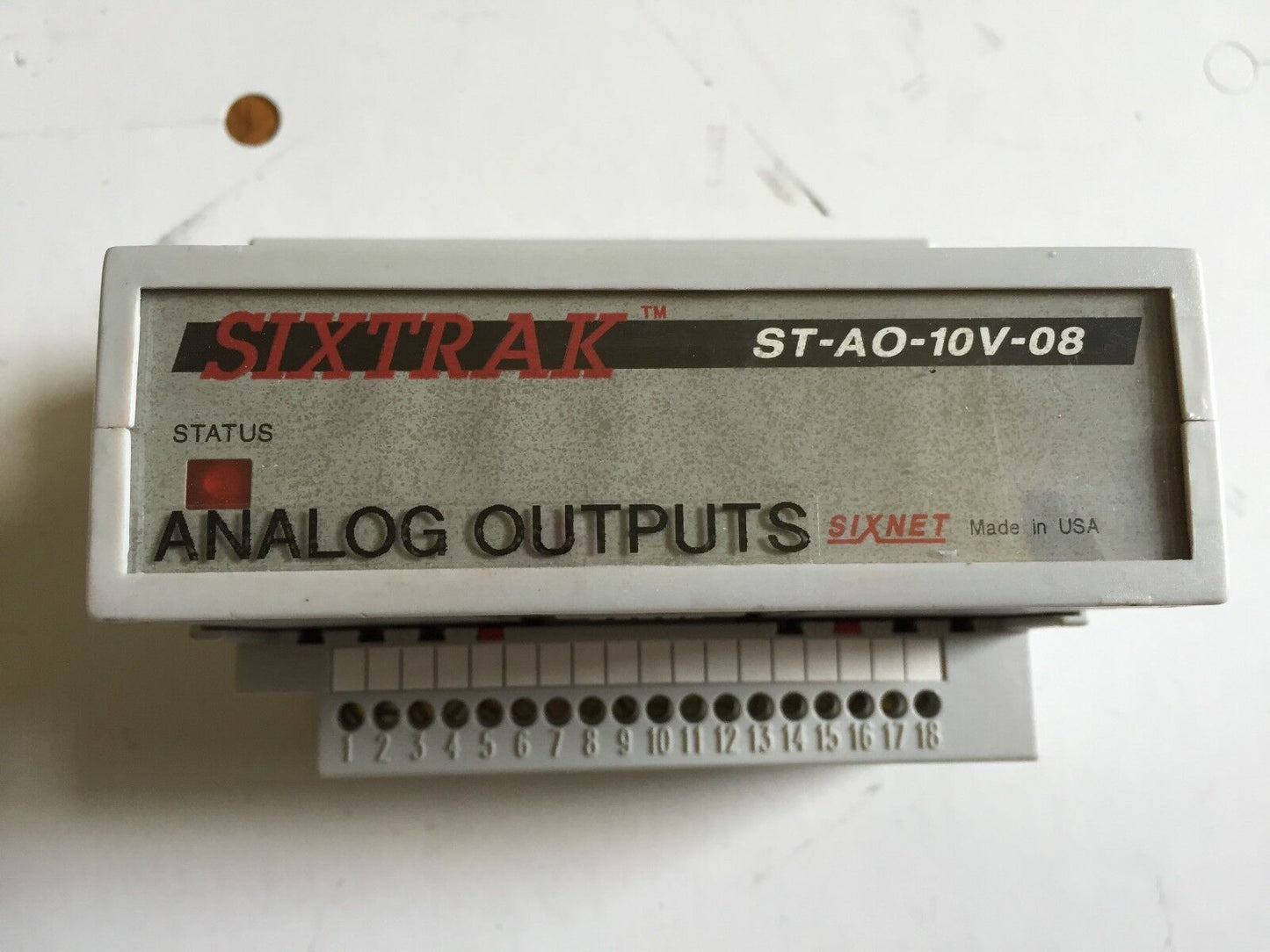 Sixtrak St-Ao-10V-08 Sixnet Digitronicsoutput Module Analog 4-20Ma,Stao10v08,Eh