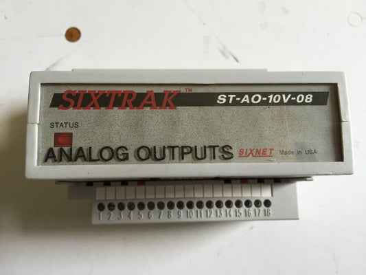 Sixtrak St-Ao-10V-08 Sixnet Digitronicsoutput Module Analog 4-20Ma,Stao10v08,Eh