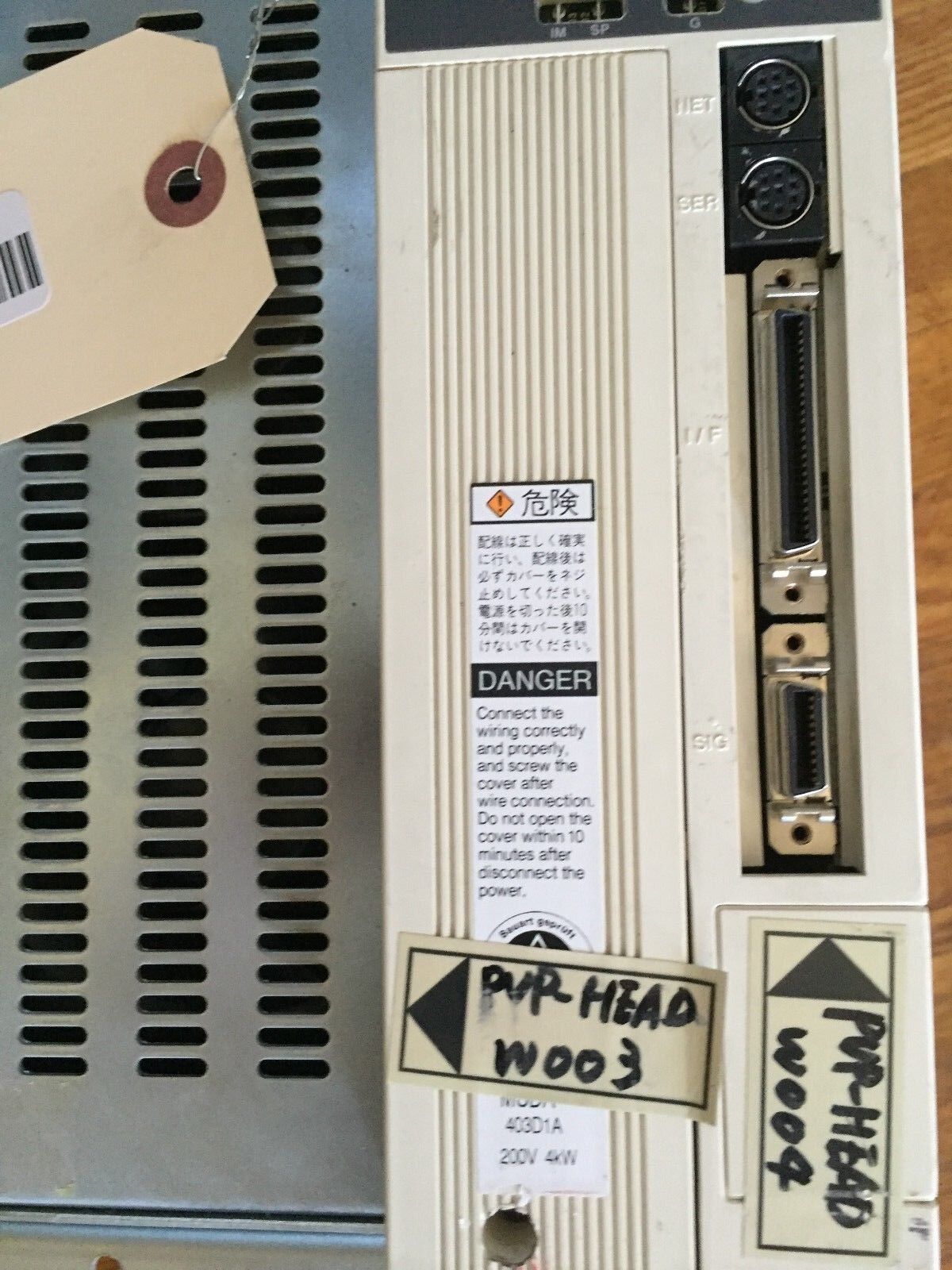 Panasonic Msda403d1a Ac Servo-Driver 113V Output,17Bits Encoder,4Kw,Bq