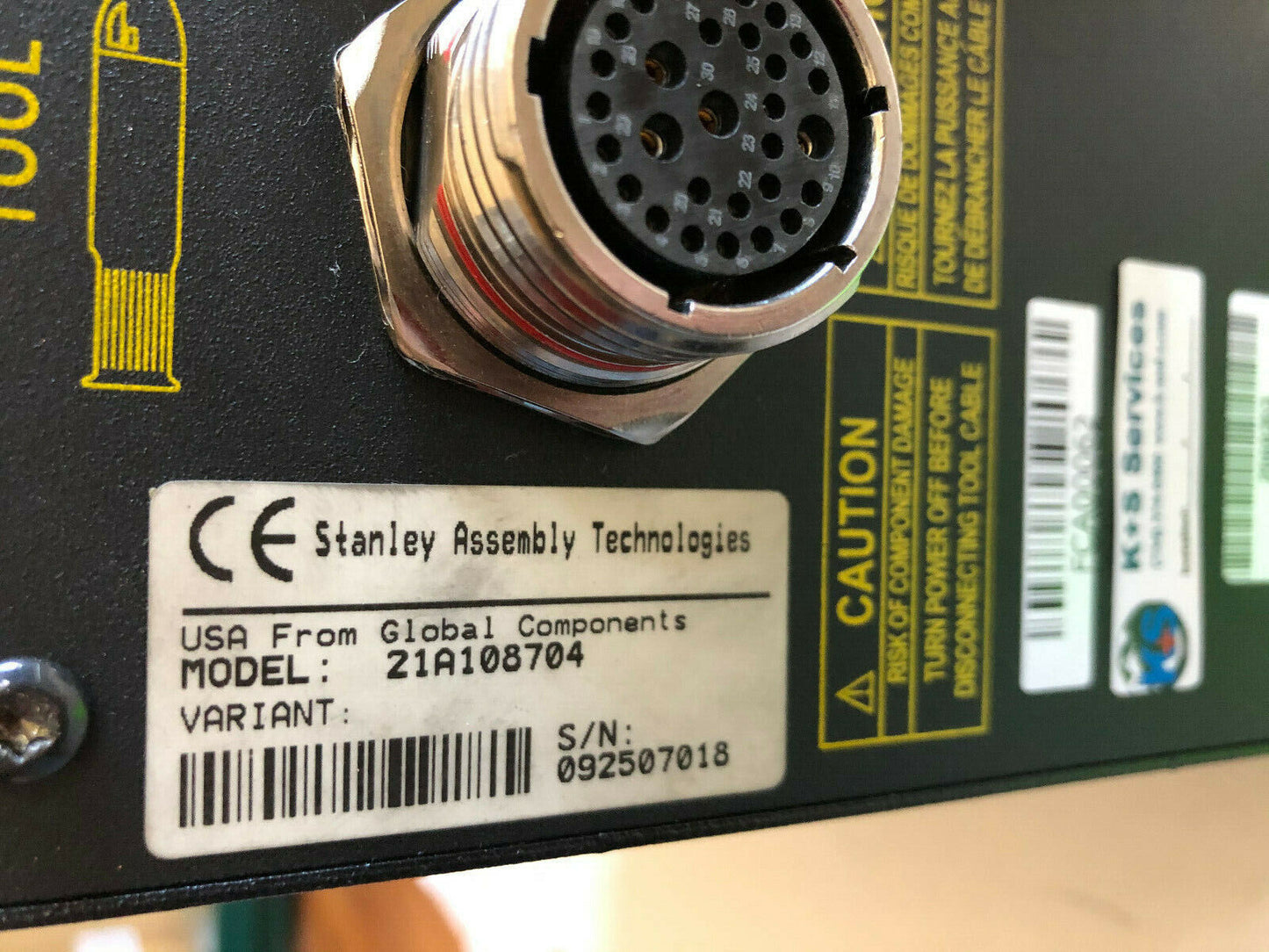 Stanley 21A108704 Nutrunner Torque Controller 44-4D-50 Stanley Z1a108704,Bh,Fi