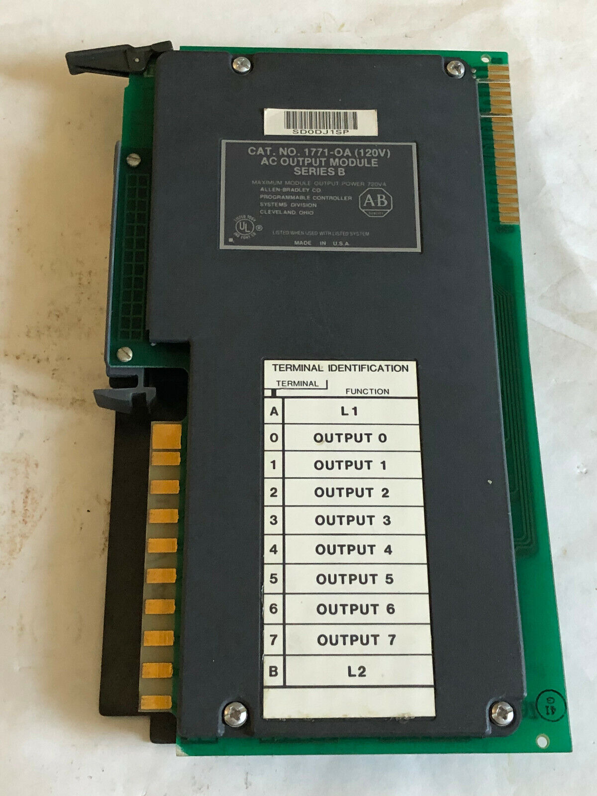 Allen Bradley 1771-Oa Ac Output Module 1771-0A,1771Oa,Ew