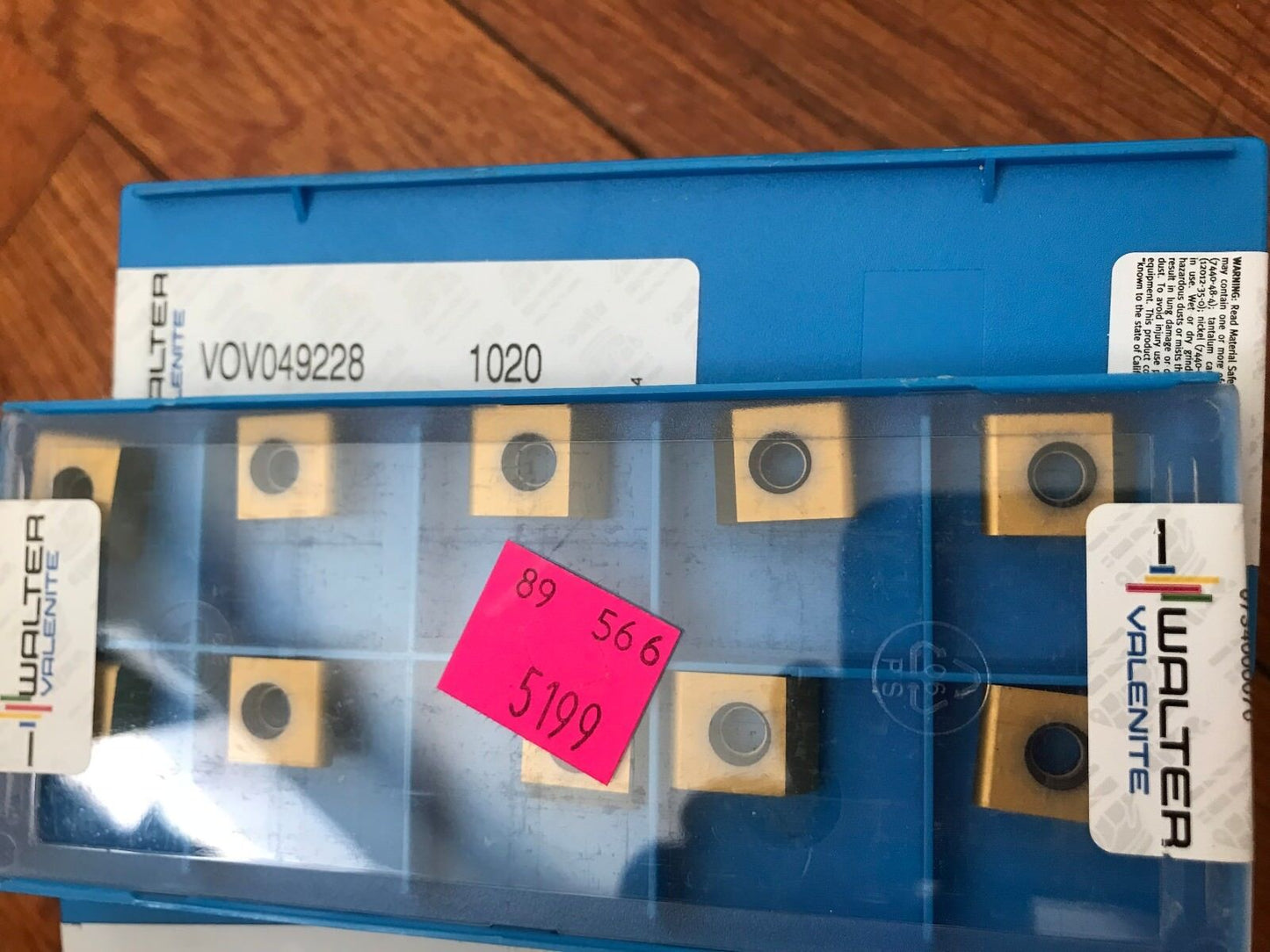 Lot 10 Valenite Vov049228 1020 Carbide Inserts Tin New 89-566-5199 Og0825851,Ej