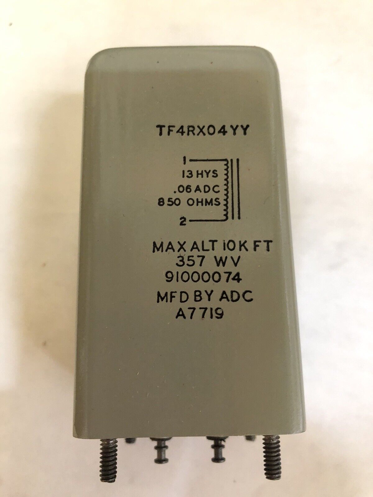 New Fairchild Space Tf4rx04yy Vintage Reactor Relay A7719  91000074 357 Wv,Dd