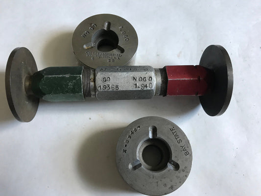 Lot The Pipe Machinery Go No Go Plug Gage 1.9365 1.940 1.900 1.940,Ac