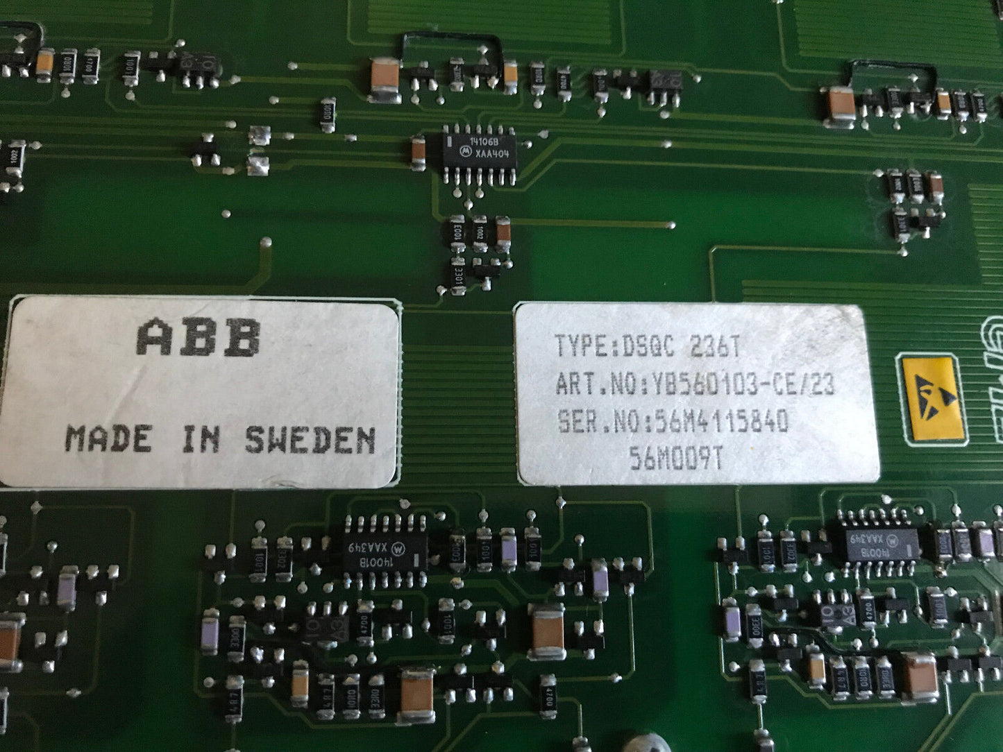 Abb Robotics Abb Dsqc 236T,Abb Yb560103-Ce/23,Robot Servo Drive Axis Board,St