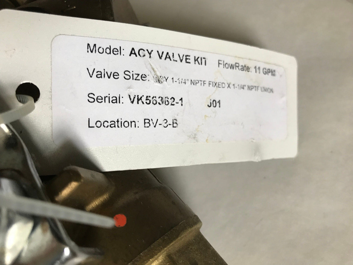 Bell&Gossett Acy Valve Kit,25 32 40,10Gpm,B&G Autoflow Union 1" 1 1/4" 1 1/2",St