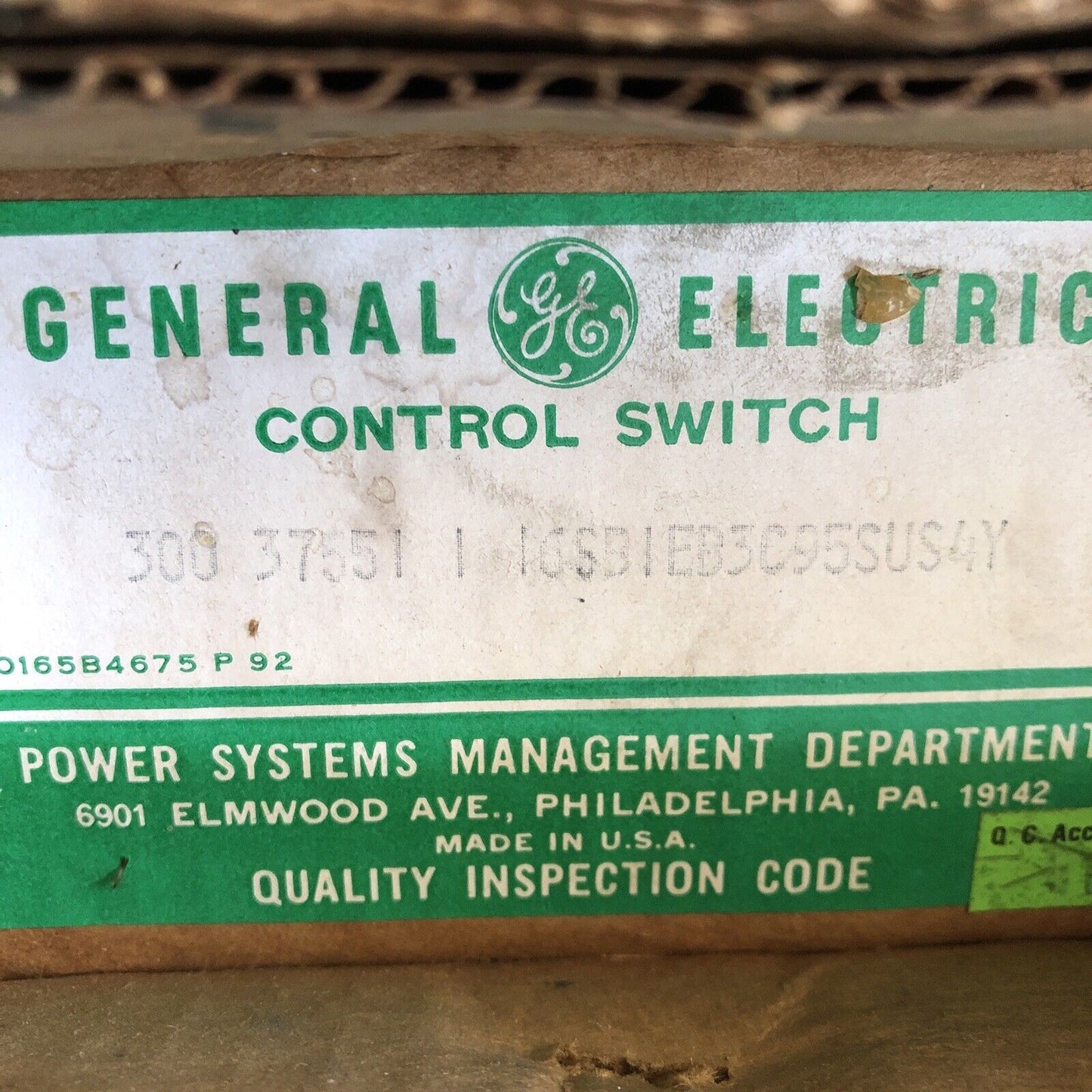 New General Electric,Ge 16Sb1eb3c95sus4y,300 3951 1 Switch Cam 5Stage 3Pos,Ti,Ee