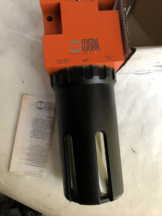 New Metal Work 1623001U Pneumatic Lubricators,3/4 Npt,260 Psi Max 122F,Italy,Dg
