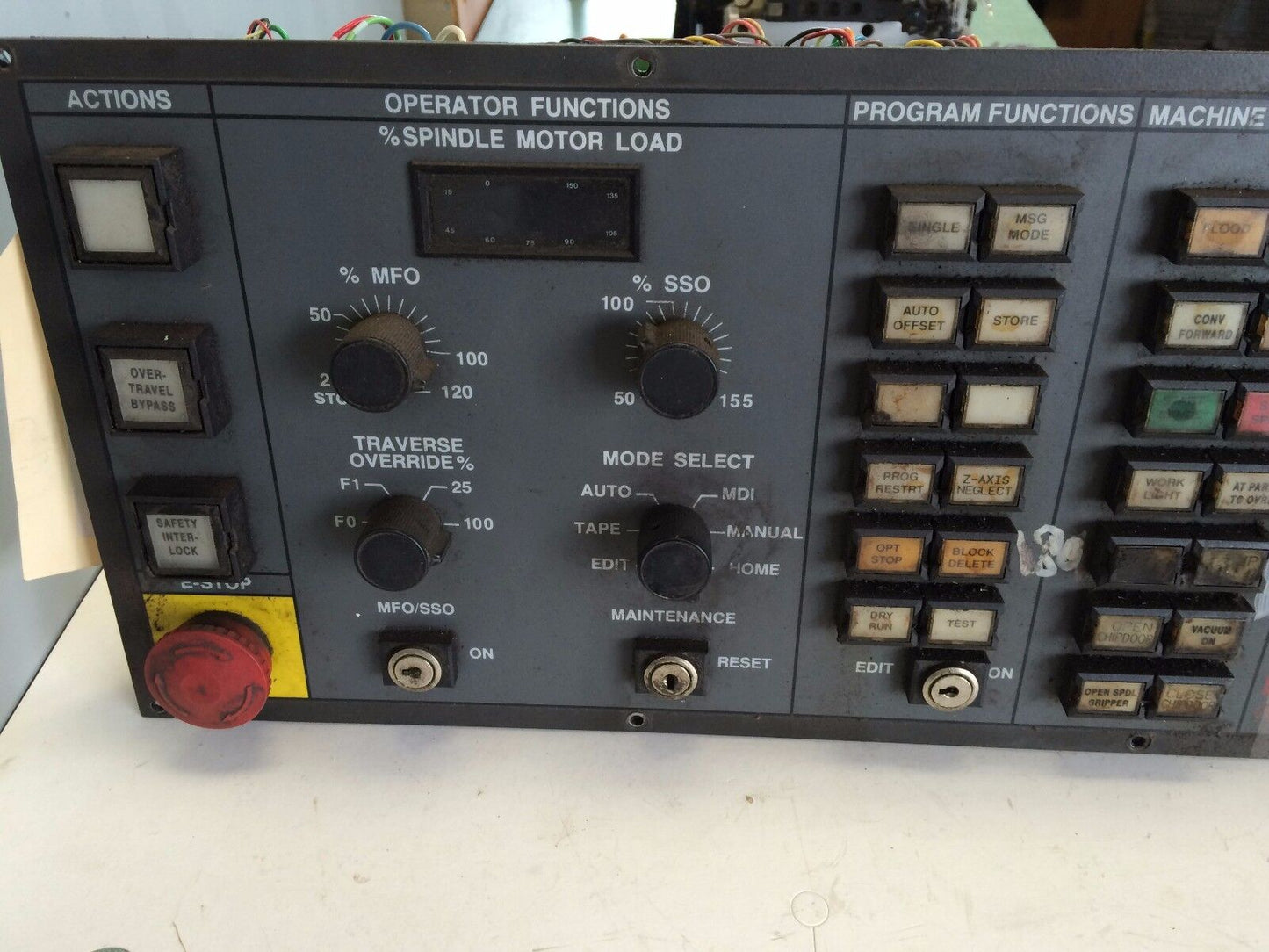 Monarch Cortland M10547-2,M10056 Operator Panel 4 Vmc,A16b-2200-0660/05A,Tj