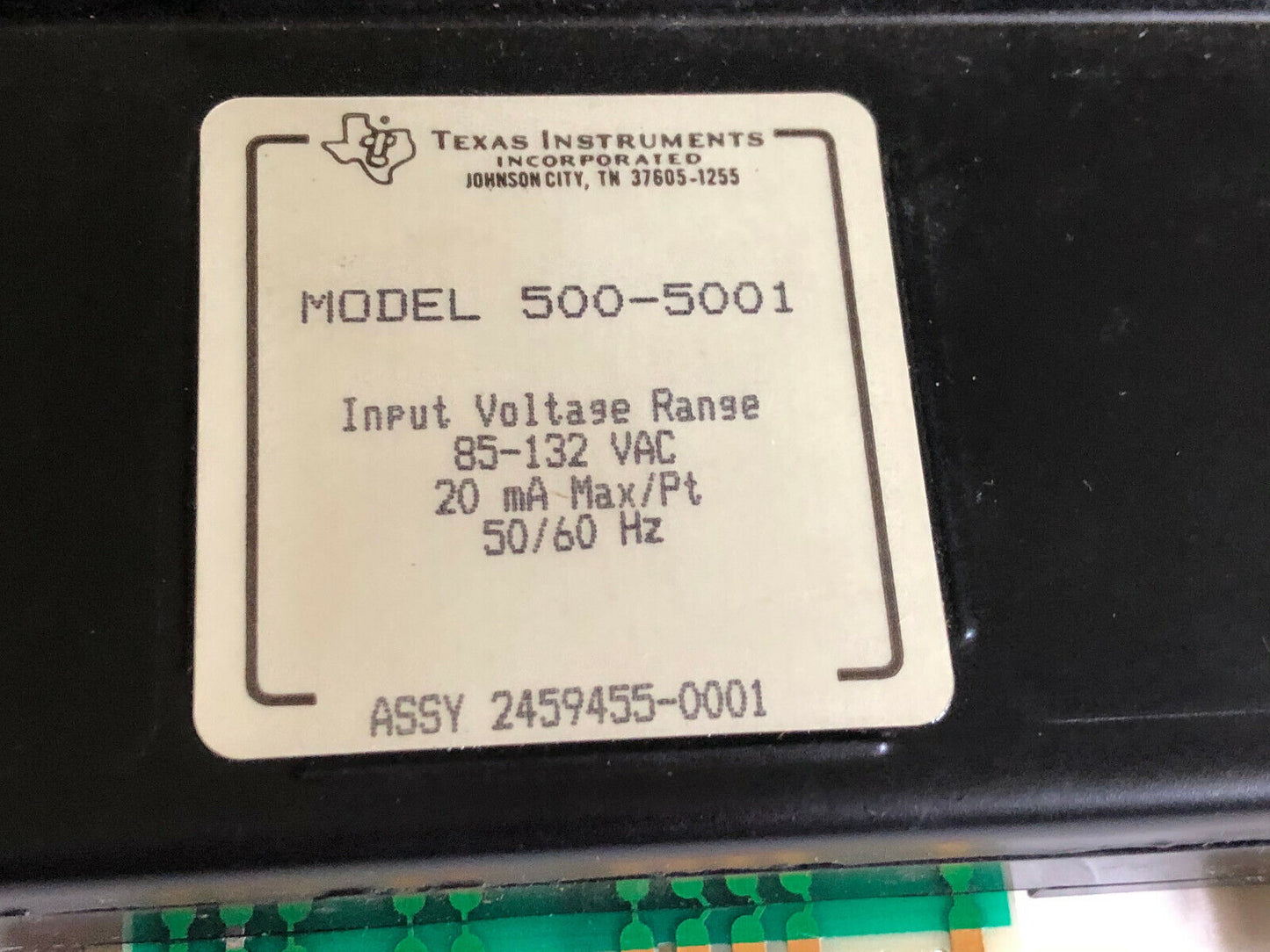 Texas Instruments 2459455-0001, 110V 16 Point Input Module 500-5001,Hl