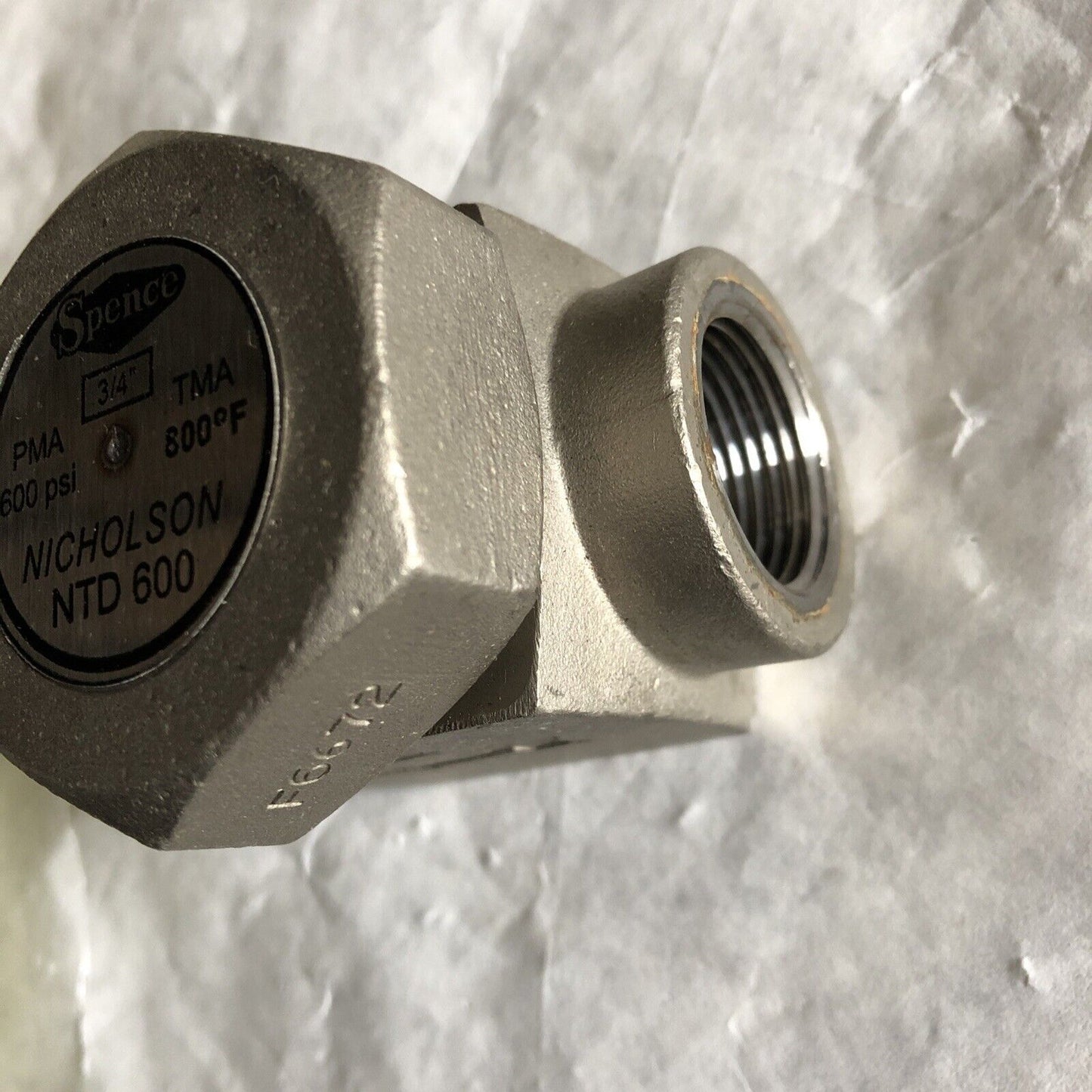 New 3/4” Spence Ntd600,Nicholson Ntd 600,800F,600Psi Thermodynamic Steam Trap,Bu