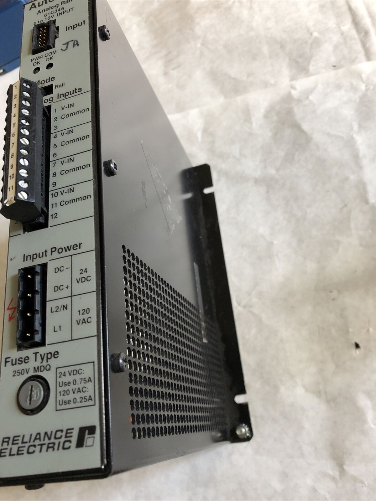 Reliance Electric 61C346,Automate  Analog Rail,86429-78Ra,0-10Vdc,J-3688-1,Be