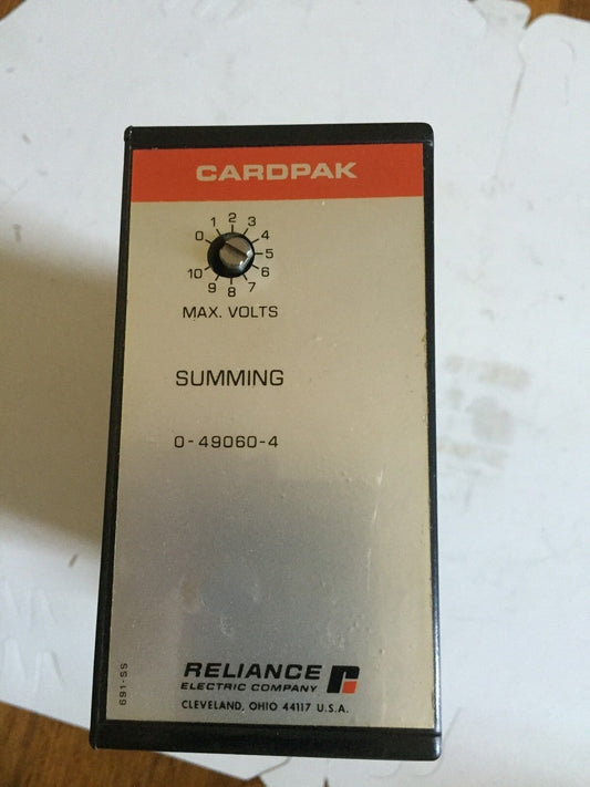 Reliance Electric  0-49060-4  Cardpak,O-49060-4,Bc