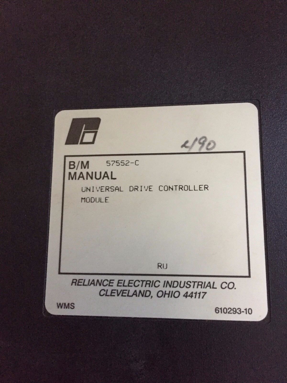 Reliance 57552-C Automax Universal Drive Controller 57552,0-57552-C,Bl