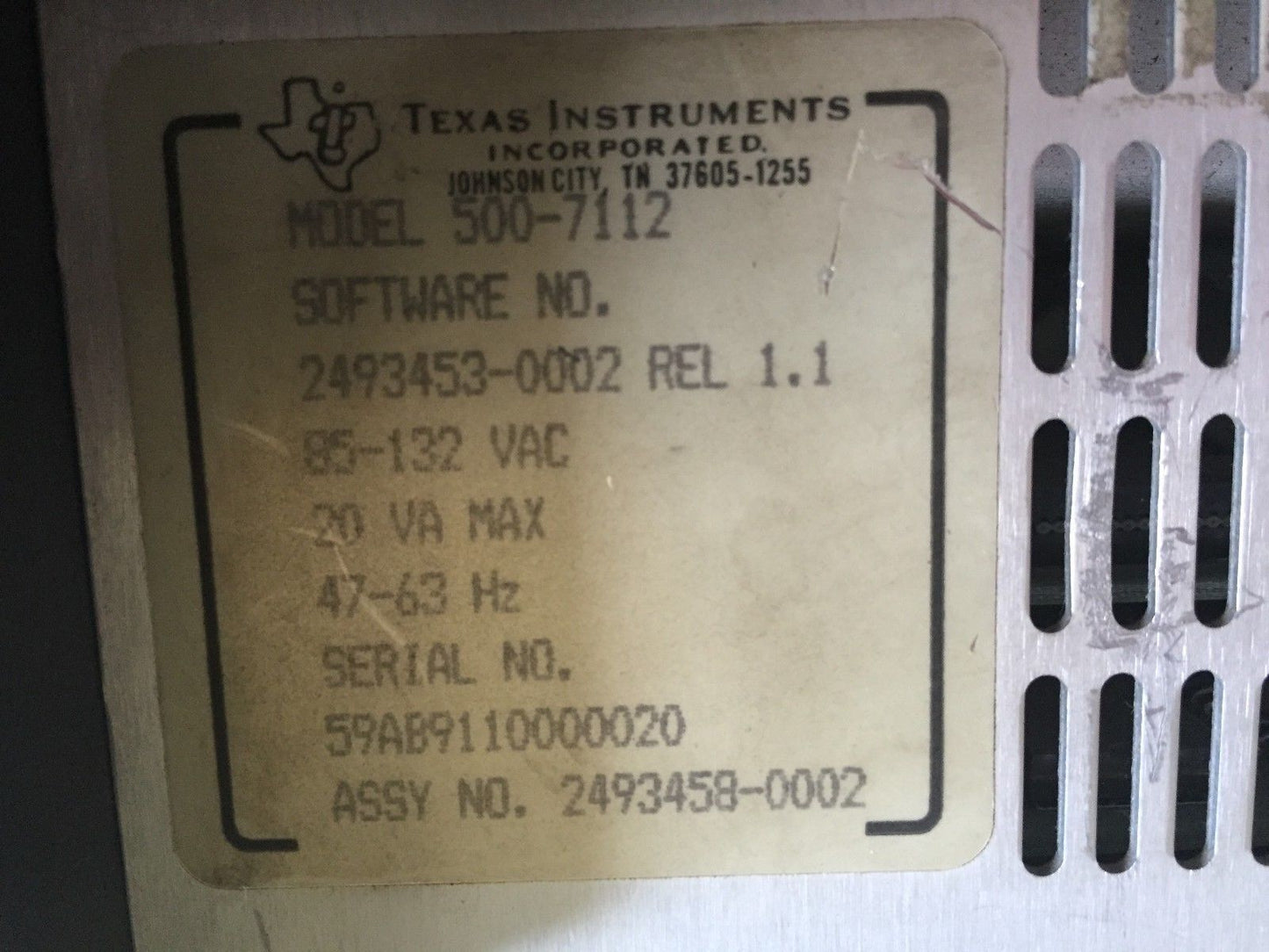 Texas 500-7112,2493453-0002 Network Adapter Tiway I,Siemens 500-7112,Unilink,Eb