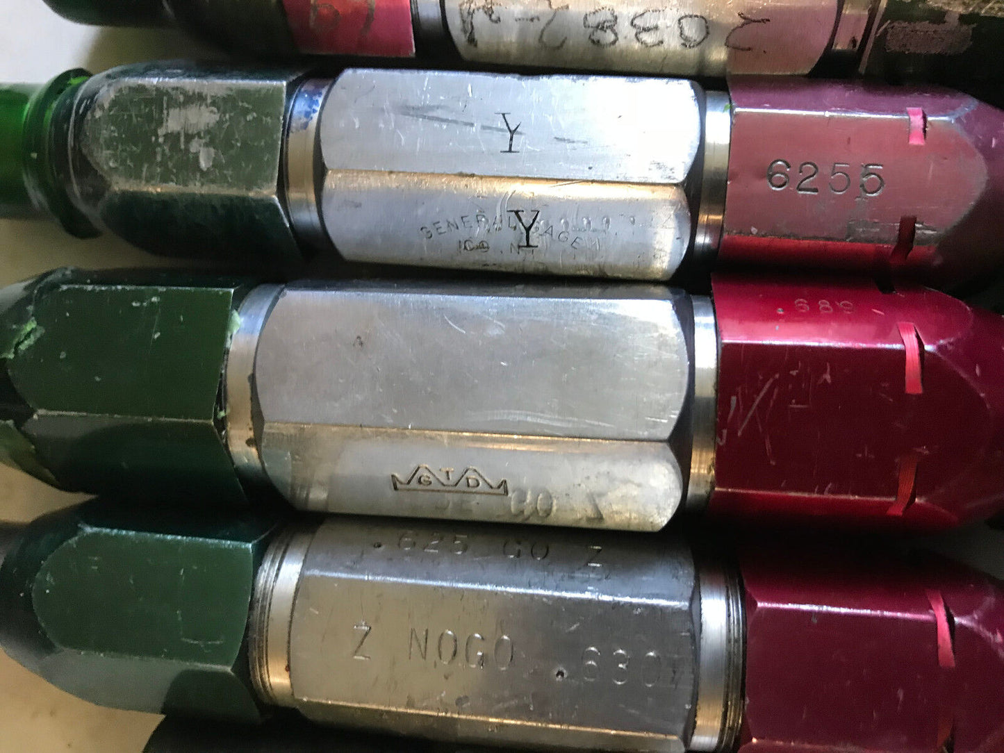 Lot Plug Gage Go Nogo Van Keuren .6100,6200,606,609,594,602,65625,6875,625,Es