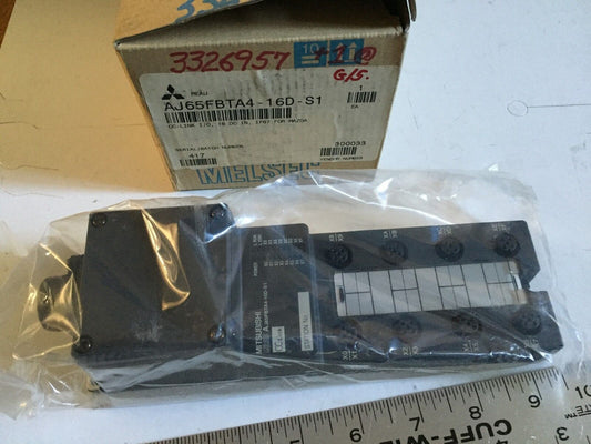 New Mitsubishi Aj65fbta4-16D-S1 Cc-Link I/O 16 Dc In,Ct