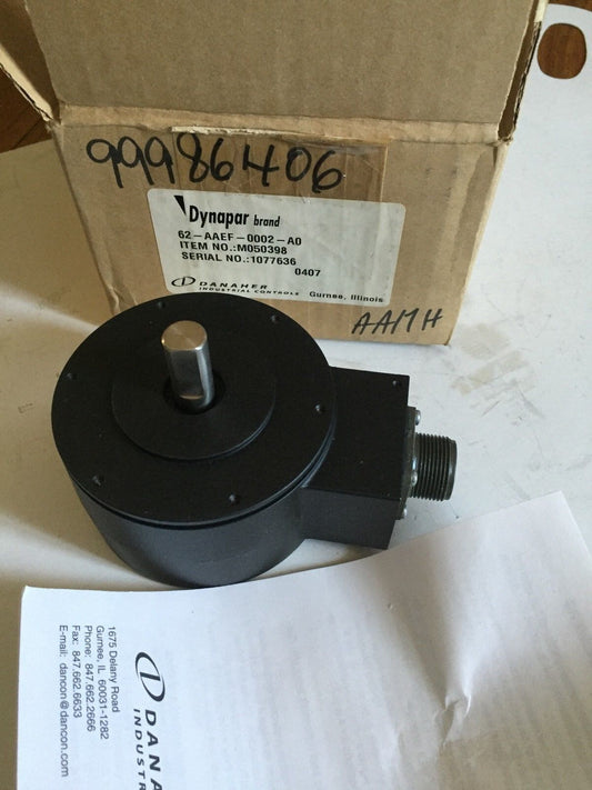 New Danaher Controls 62-Aaef-0002-A0,Dynapar M050398 Encoder Rotary2ppr,Bc
