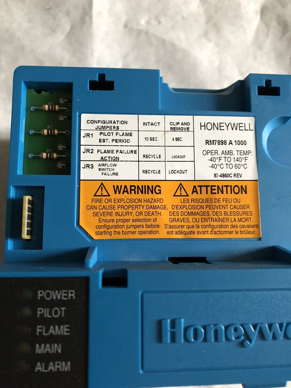 New Honeywell Rm7898a1000 Burner Control,Rm7898 A 1000 Burner (0Hour/76Cycle),Eu