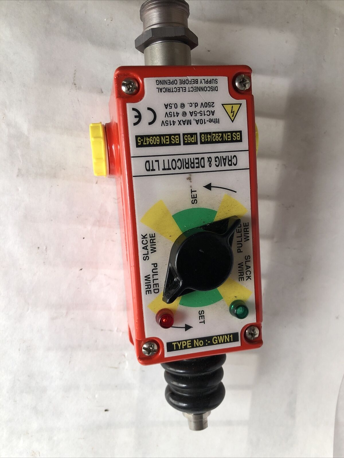 New Control Devices Gwn1 Emergency Stop Pull Switch Gwn1-50-Pw6-12-Il Craig,Fd