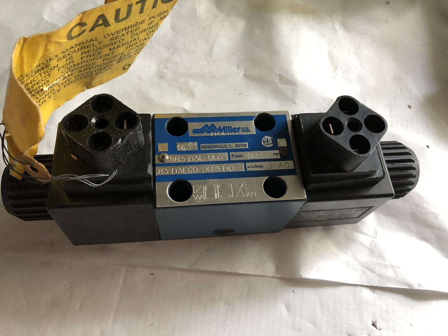 New Miller 83-D3eco-0021-D0 A 463 Hydraulic Solenoid Valve 583 D3e 005 115Vac,Te