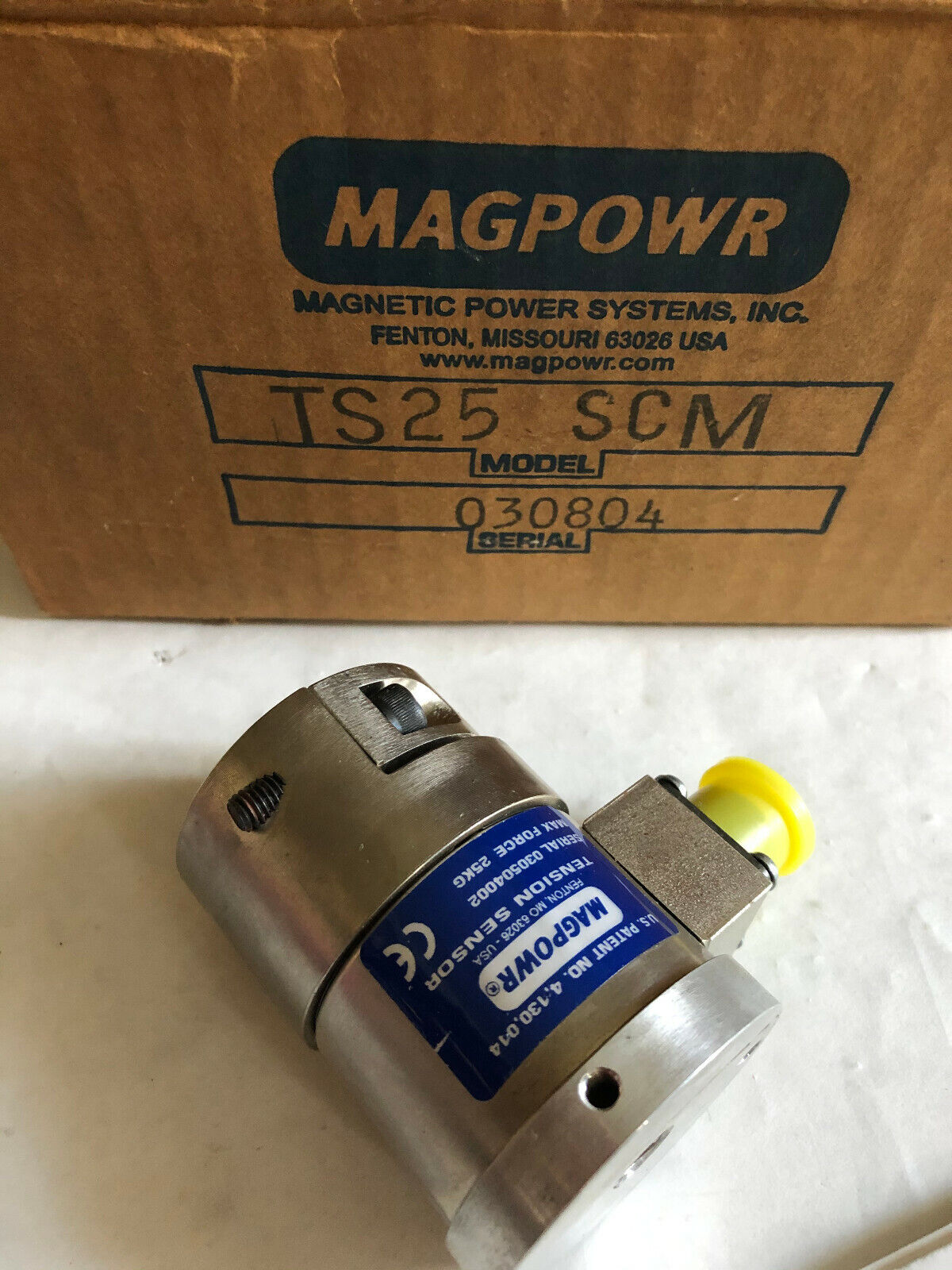 New Magpowr Ts25scm Tension Sensor 4,130,014 Stud Mount, 25 Kg ,Cg