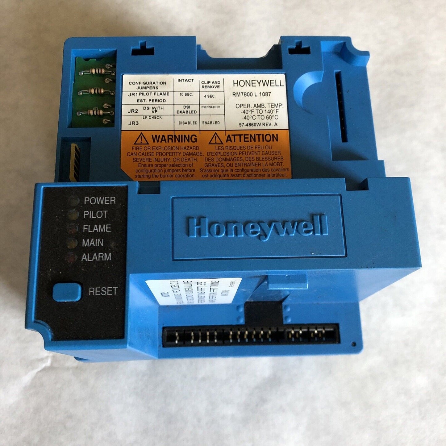 Honeywell Rm7800 L 1087 Burner Primary Controller Rm7800l1087,Rm7800l 1087,Et,Er