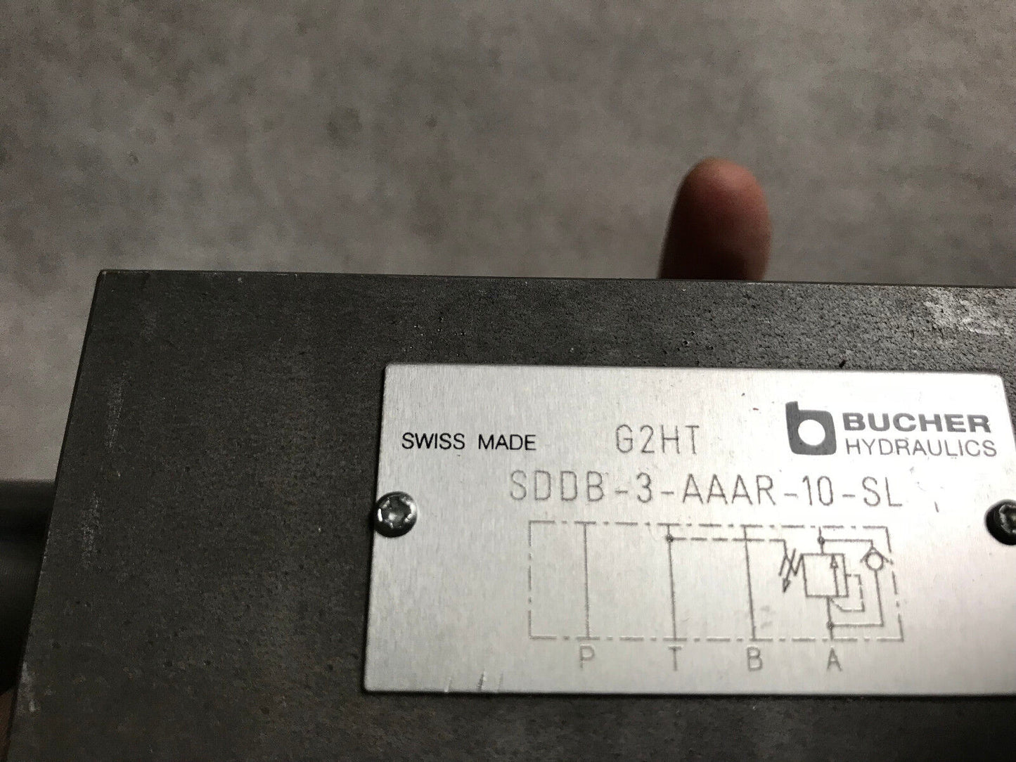 New Bucher G2ht Sddb-3-Aaar-10-Sl,Bucher Sddb-3-Aaar-10-Sl,Hydraulic Valve ,Eo