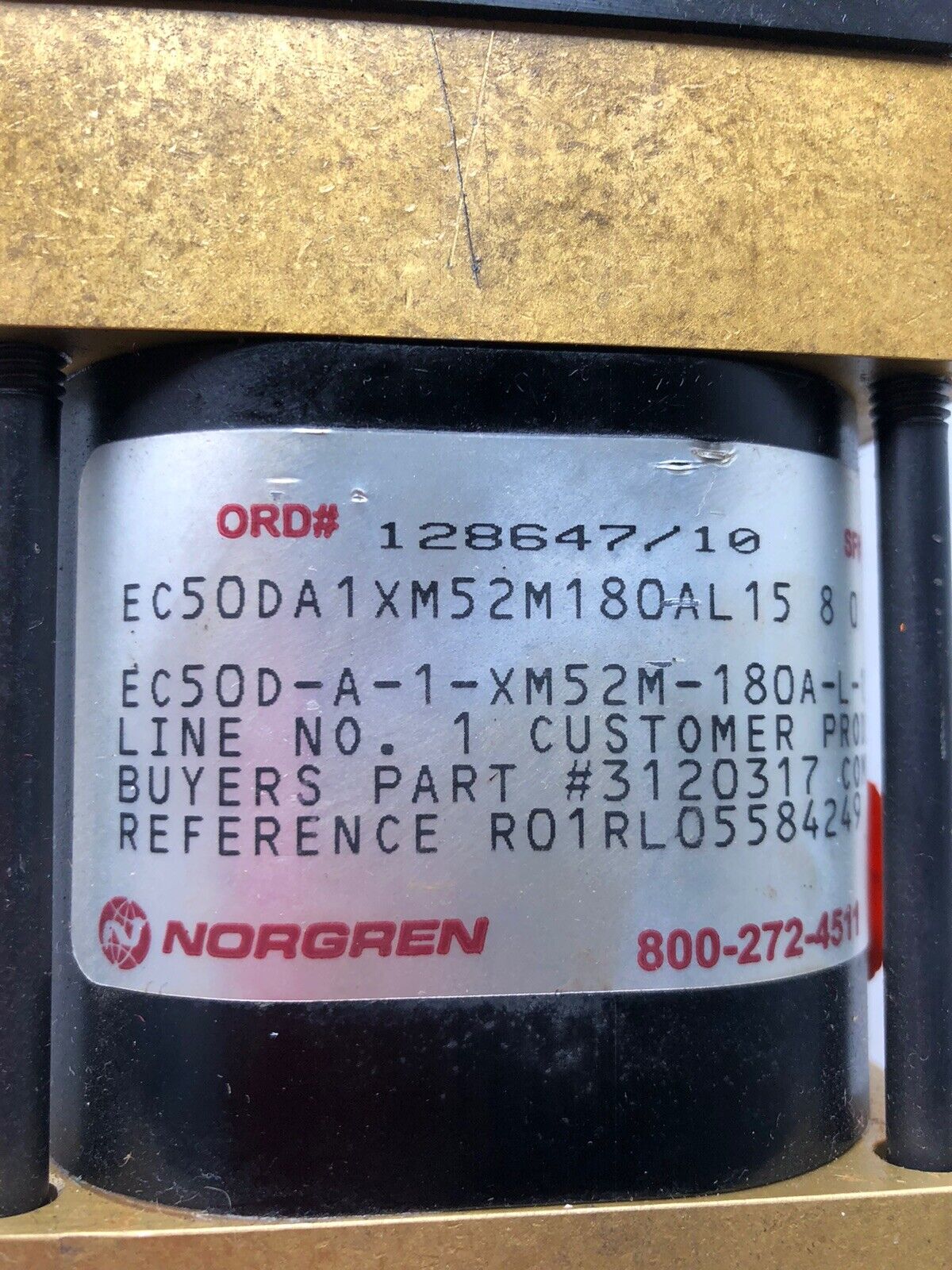 Norgren Ec5oda1xm52m180al15 8 0 Gripper,Ec50d-A-1-Xm52m-180A-L-15-8-0,Ec50d,Ta