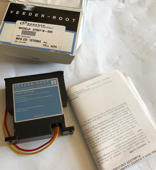 New Dahner Controls Veeder-Root Form 799716-020 Lx Totalizer Lcd Display,Cu