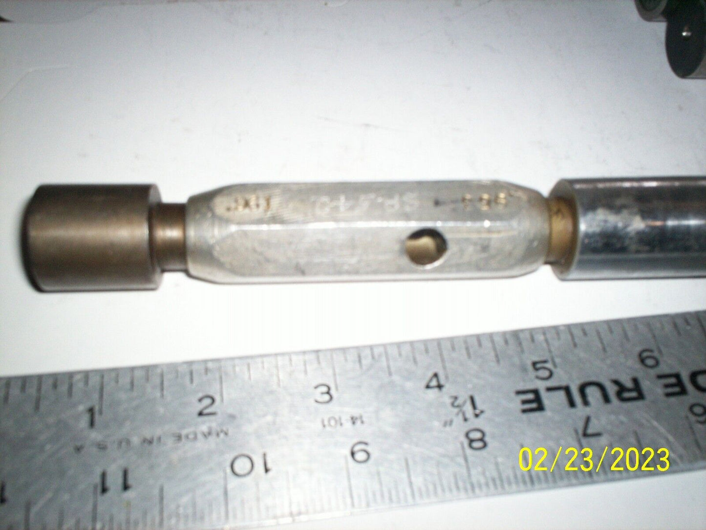 The Pipe Machine Plug Inspection Gage Gtd Wp-1130 Go .901  No Go .911,Et