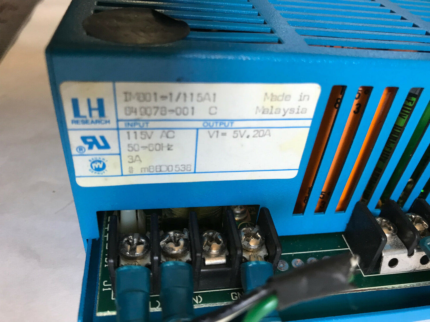 Lh Research Im801-1/115A1 Power Supply, 5V, 20A 849078-001 C,So,Aa