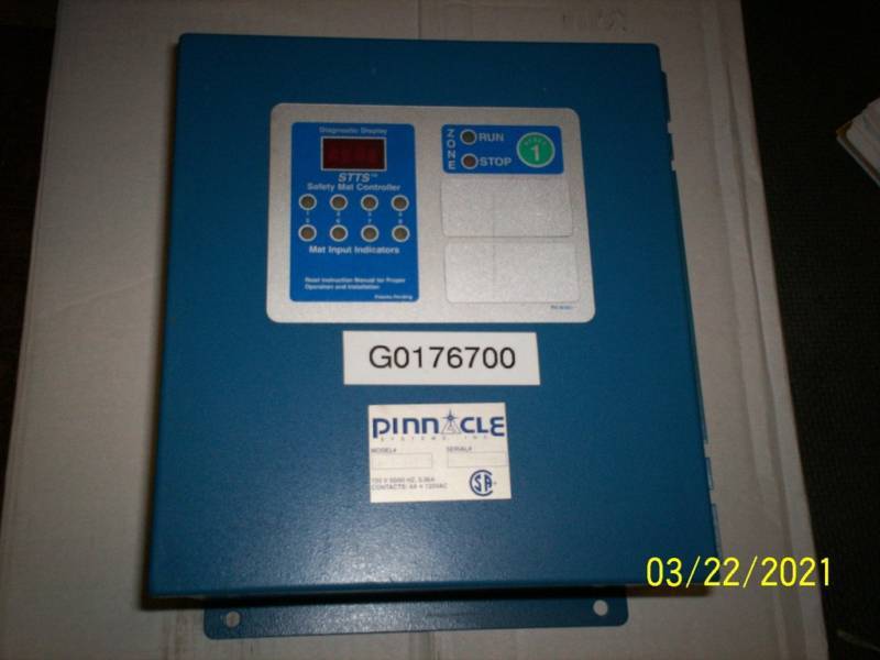 Used Pinnacle A-3-1-1 24Vdc,120V,52-112R2 Safety Mat Controller G0176700,Boxac