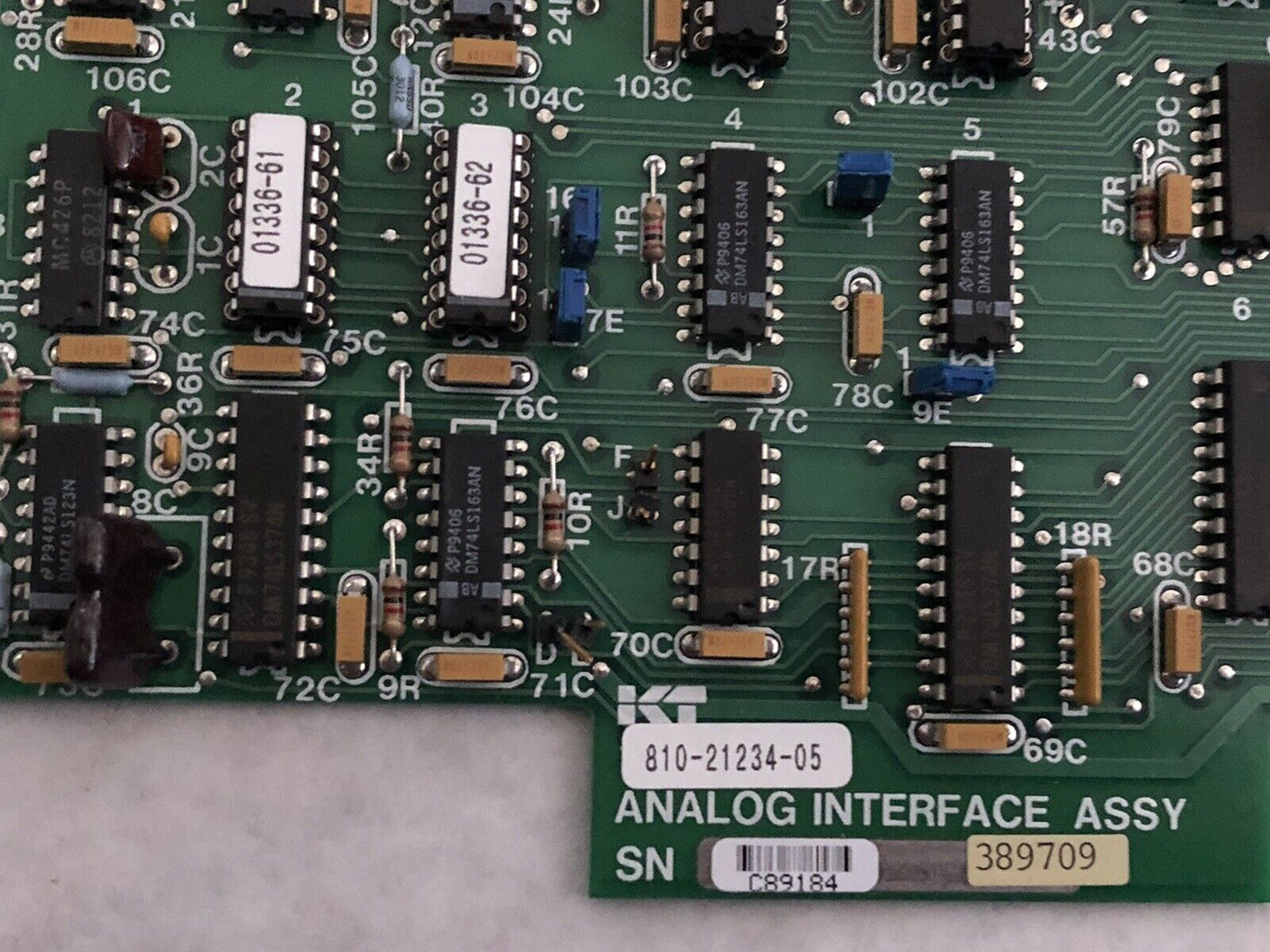 Kt Kearney & Trecker 810-21234-05,Spe-156 Analog Interface Board,Kt 1-21234,Di