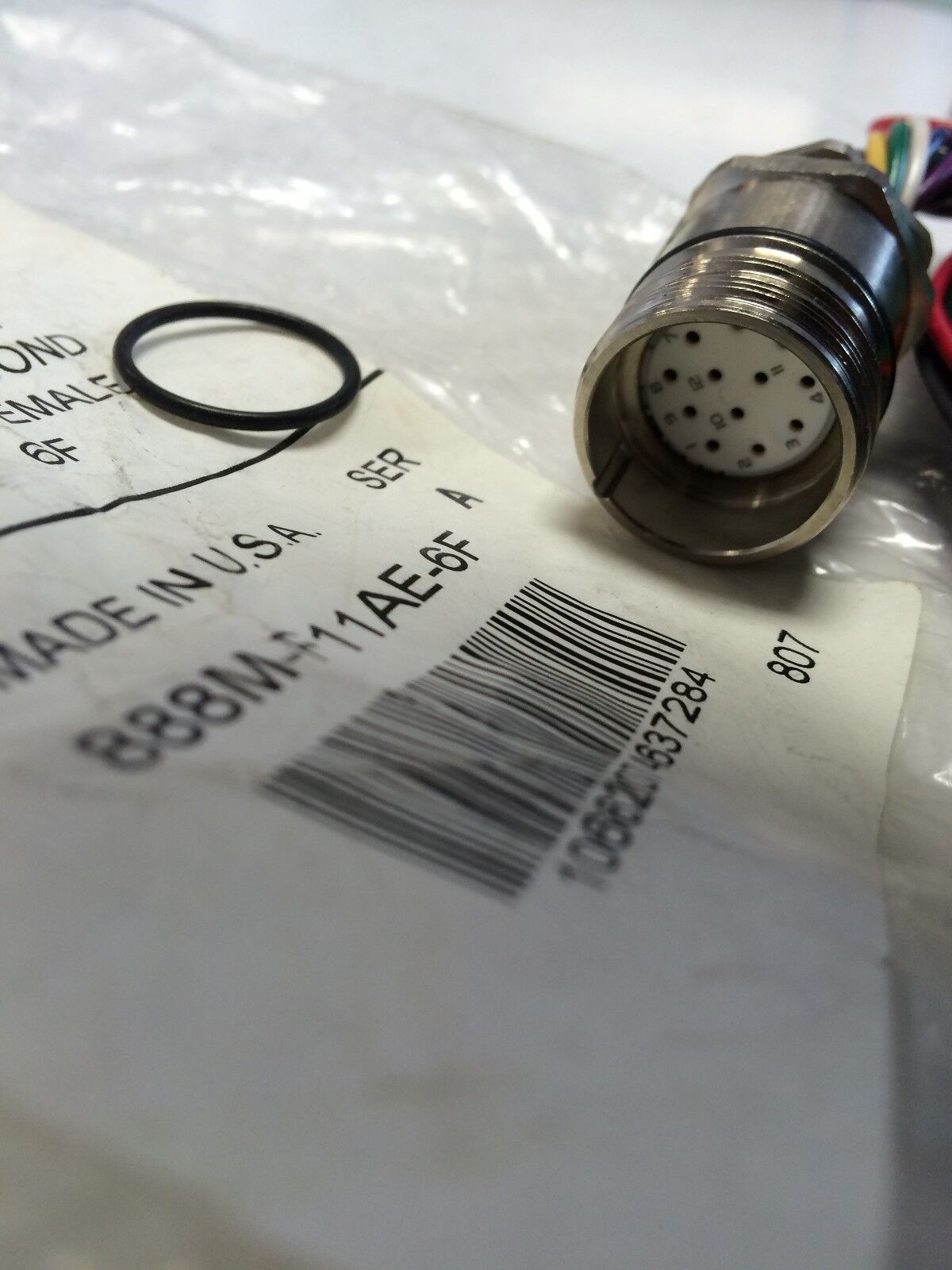 Allen-Bradley Receptacle 888M-F11ae-6F,888Mf11ae6f Series A Bulletin 88M Wire,Fk