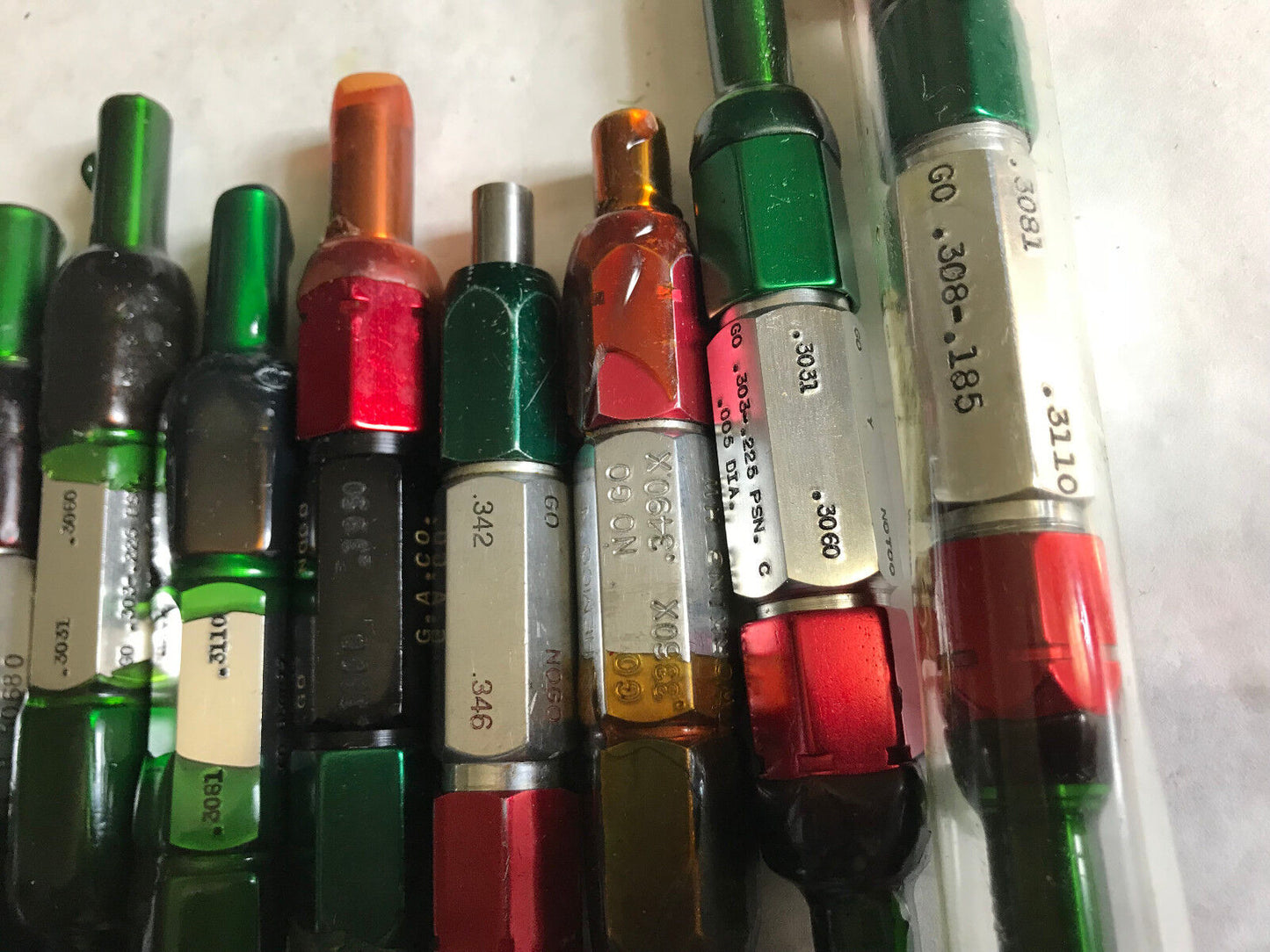 Lot Plug Gage Go Nogo Van Keuren .3031,3060,3861,3110,342,3900,3490,303,3081,Es