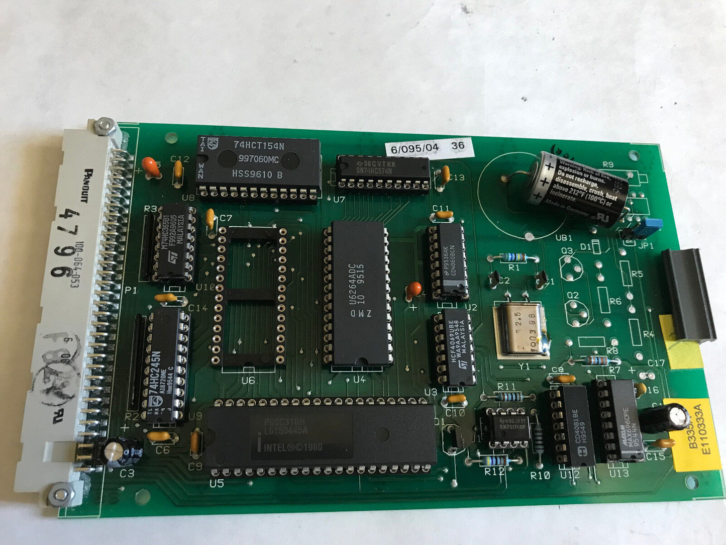 New Emhart Warren E 110 333 Control Board,100-064-053,E110333,B335a,E110333a,Ad
