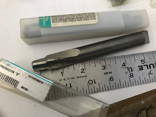 Lot 2 Metal Removal 748294674N B,020770-2,0.433" Dia  Carbide Reamer M.R.I.T,Em