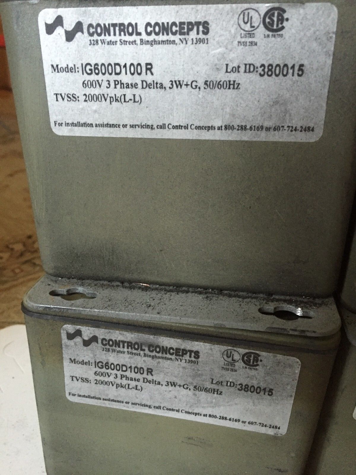 Control Concepts Ig600d100r,380015 Islaguard Surge Suppression System,Bc