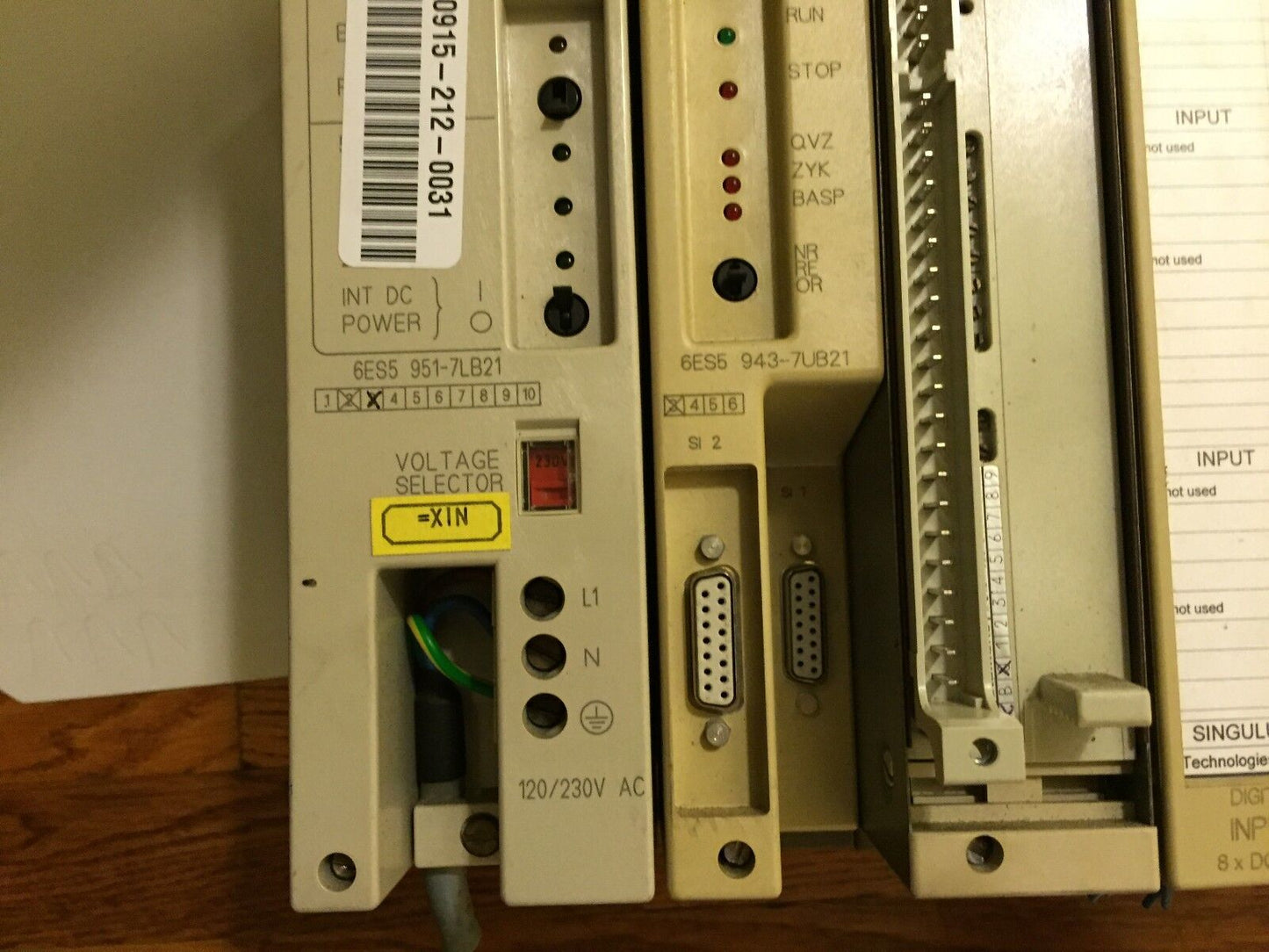 Siemens 6Es5 306-7La11 Simatic S5,115U System,6Es5 951-7Lb21,6Es5 943-7Ub21,An