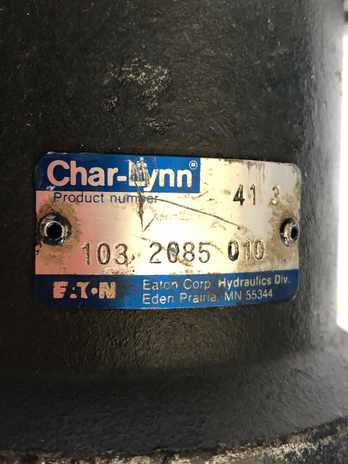 Char-Lynn Eaton 103 2085 010 Hydraulic Motor Pump,1" Shaft Diameter,Hj