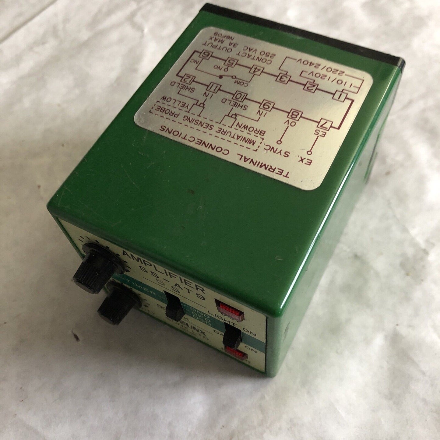Sunx Amplifier Relay/ Sensor, 250Vac, 3A, Ss-At9, No 5S,Ay