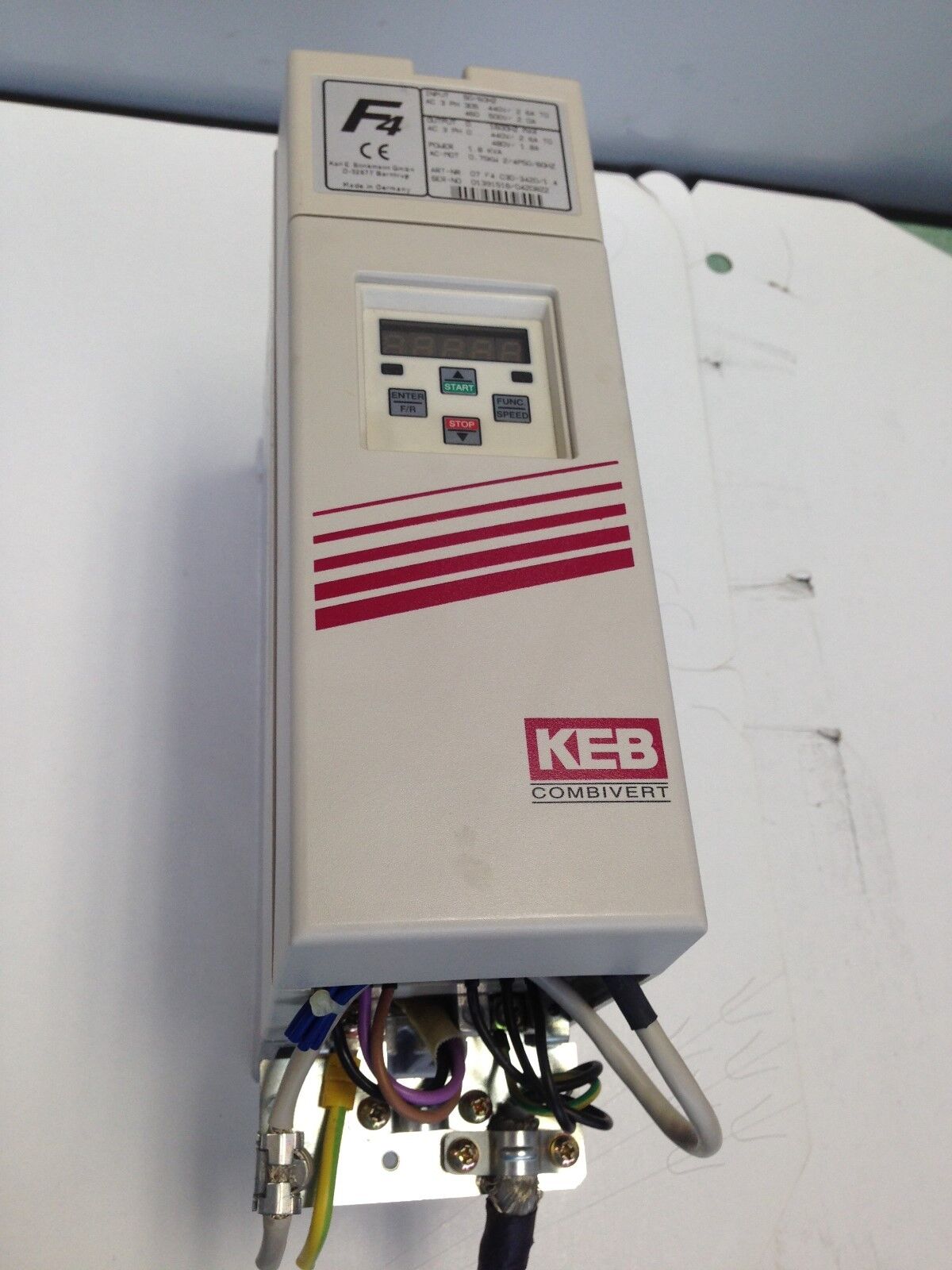 Keb 07.F4.C3d-3420/1.4 Combivert Controller F4,07 F4 C3d-3420/1.4,1.8 Kva,Fj