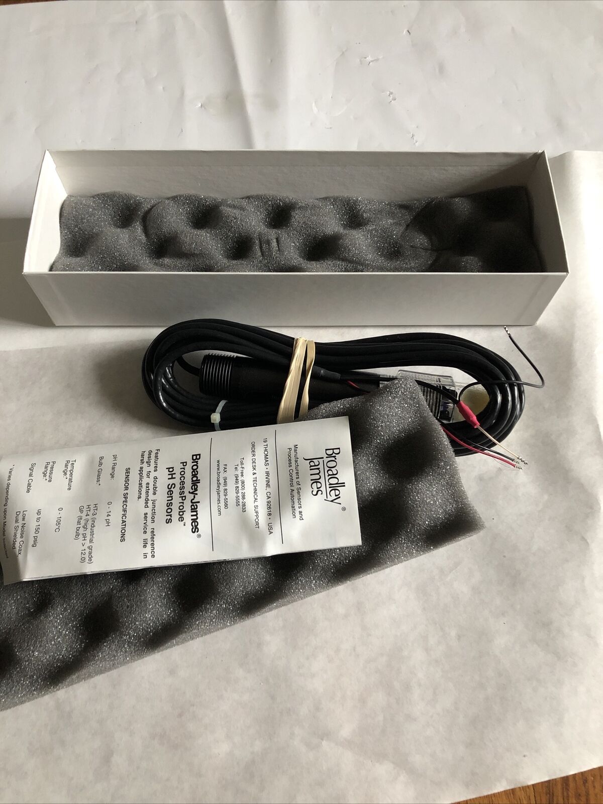 New Broadley-James S400-Rt33h-E15ff Ph & Orp Sensor Probe, 5699-03315 ,Cw,Fg